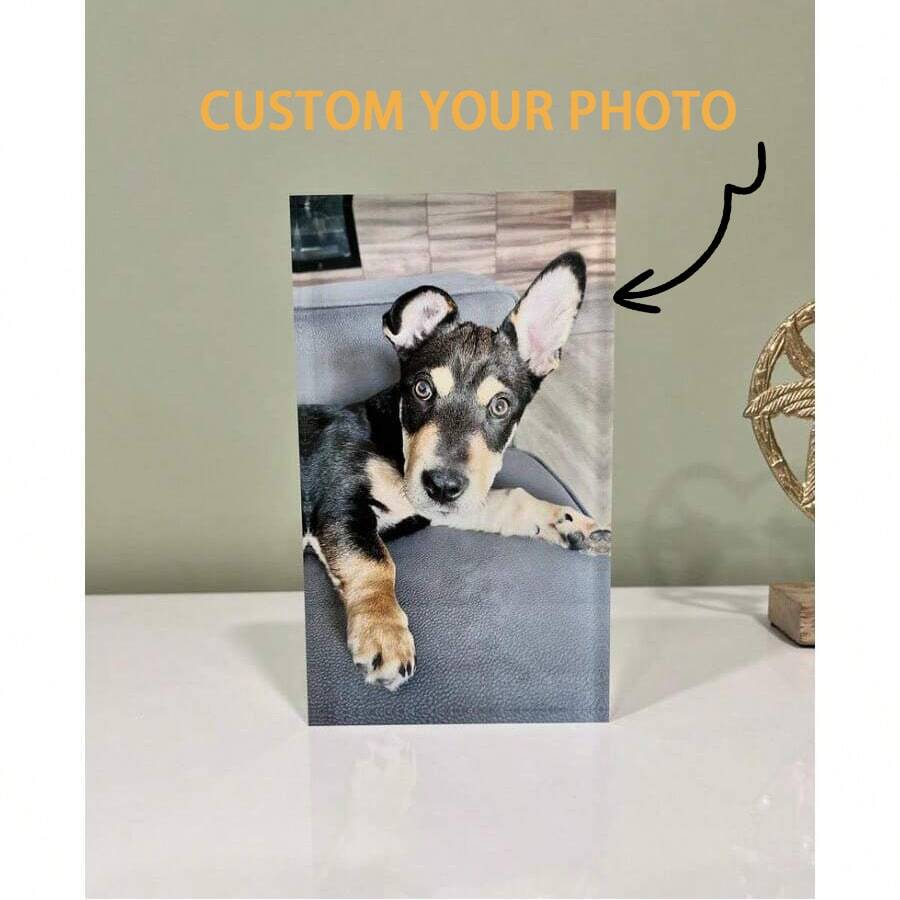 Bloque de acrílico personalizado con foto - Impresión de acrílico transparente personalizada, regalo de aniversario, mejor regalo para decoración del hogar