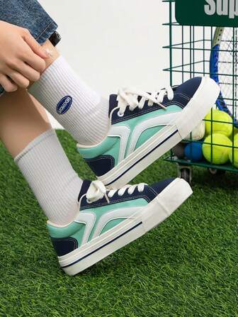  TuoPin Blue Sneakers Women, Casual Sneakers Female, Campus Women's Shoes, Gorpcore Trainers, Downtown Ladies Sneakers