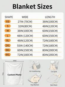 Custom Blanket With Photo Text Personalized Throw Blanket Customized Picture Blanket For Kid Adult Friends Mother Father Personalized Gift Flannel Blanket For Birthday Gifts - Style a - View 2