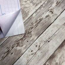 圣诞节主题1卷10英尺复古3D仿木纹PVC壁纸，自粘式，适用于电视背景墙、书架、家具翻新，适合客厅、厨房、卧室装饰，安装简便，防水，家居装饰、婚礼装饰、返校季家居装饰、新年礼物