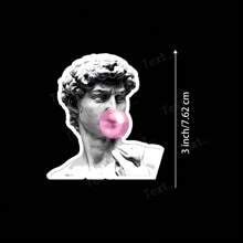 3 英寸“带有泡泡糖乙烯基贴纸的大卫雕像 - 非常适合笔记本电脑、水瓶、日记本和艺术爱好者的空间 | 非常适合艺术爱好者、历史爱好者和幽默爱好者 | 送给朋友、学生和艺术爱好者的完美礼物 | 有趣而经典的贴纸，适合艺术主题装饰和古怪的幽默” - 3吋/7.62厘米 - 查看 8