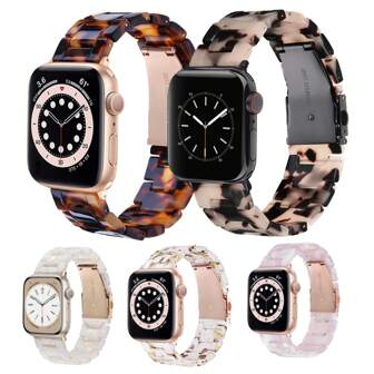 Compatible With Apple Watch Band 49mm 46mm 45mm 44mm 42mm 41mm 40mm 38mm Thin Light Resin Strap Bracelet With Stainless Steel Buckle Replacement Compatible With IWatch Series SE Series 11 10 9 8 7 Ultra 6 5 4 3 2 1 For Women Men Business