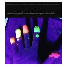 1 peça 300ml Tinta Fluorescente/Tinta Brilha no Escuro Neon Luminosa Arte de Parede Pintura Grafite Acrílica Revestimento Impermeável, Volta às Aulas, Material Escolar