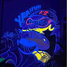 1 peça 300ml Tinta Fluorescente/Tinta Brilha no Escuro Neon Luminosa Arte de Parede Pintura Grafite Acrílica Revestimento Impermeável, Volta às Aulas, Material Escolar