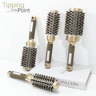 Gold Aluminum Tube Comb, Round Brush Set Large Heated Round Hair Brush, Comb, Hair Tools, Hair Products And Accessories For Barber Salon Beauty Travel Essentials, Back To School, Travel Holiday Essentials, Hair Accessories For Women, Hair Brush, Detangling Brush, Comb, Slick Back Brush, Hairbrush, Edge Brush Hair Brush, Detangling Brushes, Hair Tools, Hair Stuff, Hair Care, Curly Hair Brush, Barber, Hairdressing Equipment, Travel Essentials, Hairstyle, Hairdressing,Hair Brush,Slick Back Brush,Styling Brush,Curly Hair Brush,Edge Brush,Hair Comb,Brush Hair,Hair Brush Set,Comb Hair,Comb For Curls,Detangling Brush,Hair Brush For Women,Hair,Travel,Hair Products,Hair Tools,Hair Stuff,Barber,Barber Accessories,Barbershop,Hairdressing Equipment