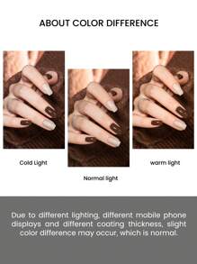 Miss Gooey雅丹风指甲油系列秋冬新款焦糖樱桃白凝胶指甲油咖啡棕浅色指甲油可剥离UV LED指甲油适用于美甲店和家庭DIY - 彩色 - 查看 7