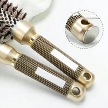 金色铝管梳，圆形梳套装，大号加热圆形发梳，梳子，美发工具，美发产品及配件，适用于理发店、美容院、旅行必备、返校季、旅行度假必备、女士美发配件、发刷、顺发刷、梳子、背梳、发刷、边缘梳、顺发刷、美发工具、美发用品、护发、卷发刷、理发师、美发设备、旅行必备、发型、美发、发刷、背梳、造型刷、卷发刷、边缘梳、发梳、梳发、发刷套装、梳发、卷发梳、顺发刷、女士发刷、头发、旅行、美发产品、美发工具、美发用品、理发师、理发师配件、理发店、美发设备 - 彩色 - 查看 4