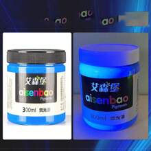 1 peça 300ml Tinta Fluorescente/Tinta Brilha no Escuro Neon Luminosa Arte de Parede Pintura Grafite Acrílica Revestimento Impermeável, Volta às Aulas, Material Escolar