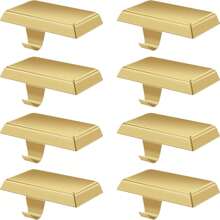 Kalolary Christmas Stocking Holder, 8 Packs Mantel Stocking Hangers Fireplace Stocking Holders Bases For Christmas Decorations(Gold) - Gold - View 2