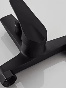 1PC Stainless Steel Washroom Shower Hot And Cold Faucet, Bathroom Toilet Bathroom Tub Water Mixing Valve, Concealed In The Wall Triple Connection Faucet. Zinc Alloy Triple Valve Mixer Tap For Bathtub Shower, High-Pressure Water Control, No Electricity Needed, Easy Installation