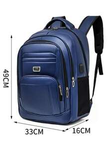 Mochila Couro Masculina Reforçada Para Notebook Escolar Excecultivo Social
