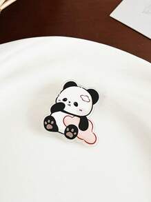 1pc/14pcs Cute Panda Cartoon Brooch - Acrylic Fashion Badge, Perfect Casual Decoration For Women Dress Accessories Pin For Clothes Bag Charm Backpack For School