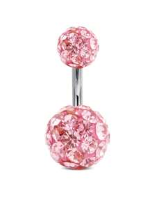 CIZME 14G Belly Button Rings Stainless Steel Colorful CZ Navel Barbell Stud Body Piercing, Belly Button Rings For Women Navel Rings CZ Body Piercing, Belly Button Ring Belly Rings For Women Belly Button Rings Belly Piercing Silver Navel Rings For Women - Clay Balls - View 20