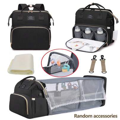 1入嬰兒尿布袋背包,配換尿台,多功能便攜防水大容量嬰兒換衣包,嬰兒用品整理收納,嬰兒註冊搜索,男女嬰兒尿布袋,嬰兒淋浴禮物,新生兒必備禮物
