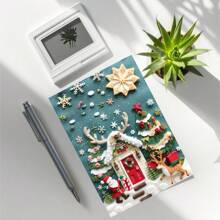 1pc/2pcs Funny Christmas Polar Bear & Penguin Cards, Birthday Cards, Thank You Cards, Personalized Original Design, Perfect For Animal Lovers, Ideal Christmas & Birthday Gifts, High-Quality Thick Card Paper, Comfortable Touch,Christmas - Red - View 8