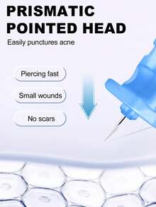 50/100pcs/Set Acne Needle Pimple Removal Disposable Tools,72/108 Dots Acne Pimple Stickers And Ultrafine Needle Set,For Pick Acne,Blackhead,Comedone Easily Removal