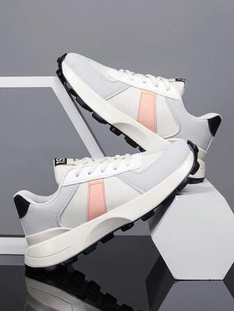 时尚厚底厚底运动鞋，青少年舒适休闲运动鞋