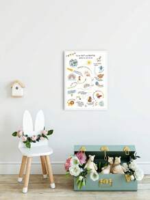 Selbstliebe & Innere Stärke Leinwandposter - ungerahmt, moderne Kunst Dekoration für Schlafzimmer, Kinderzimmer und Klassenzimmer