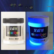 1 peça 300ml Tinta Fluorescente/Tinta Brilha no Escuro Neon Luminosa Arte de Parede Pintura Grafite Acrílica Revestimento Impermeável, Volta às Aulas, Material Escolar