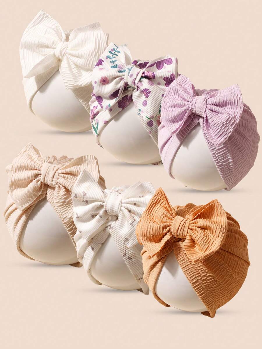 3pcs Baby Soft Breathable Candy Color Hat Set, Suitable For 0-2 Years Old Infant, Newborn Bonnet Love Valentine