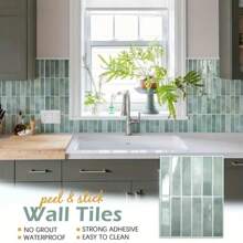 1/10/20pcs 3D Crystal Epoxy Wall Sticker, Waterproof Oil Proof Heat-Resistant Self-Adhesive Mosaic Style Panel For Kitchen, Living Room, Bathroom, Corridor, Office, Home And Dormitory Decor Room Decor Home Decor Wallpapers Wall Paper Wallpaper Wall Stickers Wall Decor