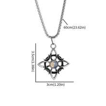 SeuSuk 复古凯尔特结吊坠项链，男女通用斯拉夫保护幸运护身符爱尔兰女巫珠宝 - 銀色 - 查看 3