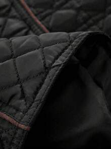 Giolshon Women's Casual Plus Size Hooded Jacket With Pockets, Lightweight Down Jacket, Suitable For Spring And Autumn Daily Wear Plus Size Clothing - Black - View 12