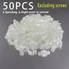 50pcs/50sets Birthday Party Event Lighting Buckle Clips - White - View 8