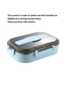 1Pc Leak-Proof Stainless Steel Lunch Box With 2/3/4Compartments - Durable, Easy-Clean Bento Container For Students & Office Workers - Multicolor - View 3