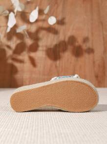 Women's New Wedge Platform Slip-On Casual Fashion Comfortable Woven Straw Sole High Heel Sandals