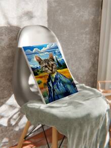 1 tấm áp phích vải canvas in hình thú cưng tùy chỉnh, Van Gogh, chân dung thú cưng tùy chỉnh, chân dung thú cưng tùy chỉnh, chân dung chó, chân dung mèo, tranh canvas động vật hoàng gia hoàng gia quà tặng nghệ thuật cá nhân, tranh canvas - phong cách 1 - Xem 5