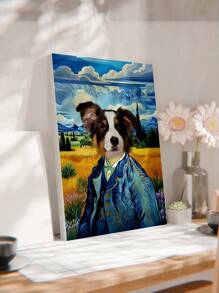 1 tấm áp phích vải canvas in hình thú cưng tùy chỉnh, Van Gogh, chân dung thú cưng tùy chỉnh, chân dung thú cưng tùy chỉnh, chân dung chó, chân dung mèo, tranh canvas động vật hoàng gia hoàng gia quà tặng nghệ thuật cá nhân, tranh canvas - phong cách 1 - Xem 2