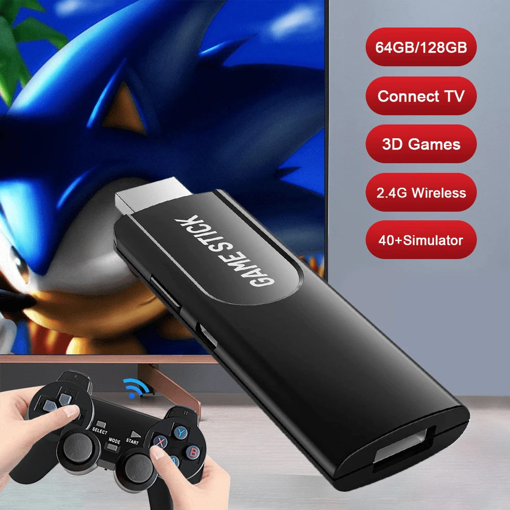 K8 Game Stick,4K Ultra HD Game Stick Lite Supporting 64GB TF Card ...