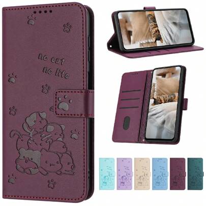 Luxury Wallet High-Quality With Card Slot Kickstand Hand Strap Magnetism Flip PU Artificial Leather Case Compatible With Iphone ForSamsung Galaxy Compatible With Xiaomi Redmi Compatible With Huawei Pixel Moto Oppo Realme Oneplus Business Shockproof Protective Cover Waterproof Anti-Fall Scratch Resistant