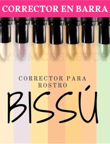 Bissú Corrector de barra - 15 tonos versátiles, acabado natural, contorno, resaltado, fácil aplicación, 4,7 gr - 15 Chocolate - Ver 4