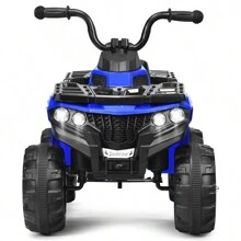 Lifezeal Kids Ride On ATV Quad 4 Wheeler Electric Toy Car 6V Battery Power Led Lights - Blue - View 5