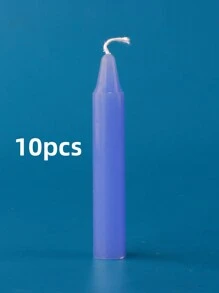 10 Diameter 1.2 Cm, Length 7.5 Cm Slender Short Purple Black White Miniature Small Candles Green Macarons Colorful Ordinary Lighting Hand-Made Experiment Festivals Activity Decorations Tasteless Burning Gifts Birthday Graduation - Multicolor - View 9