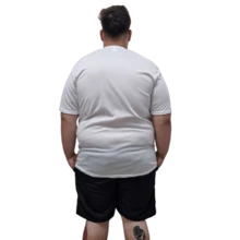 Kit 3 Plus Size Plain Dry Fit T-Shirts - 白色 - 查看 4