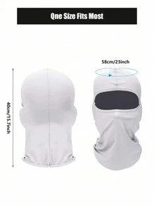 1 Passamontagna da esterno per ciclismo, maschera facciale antivento e antipolvere con protezione solare, adatto per ciclismo, arrampicata, sci all'aperto
