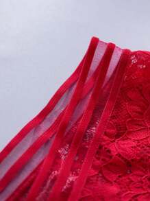 4 Pcs Women Panties Low Waist Sexy Lace Panties Women's Breathable Lace Thongs Women Thongs Brozilian Panties Black Underwear Bikini Panties For Women Panty Set Lace Pants