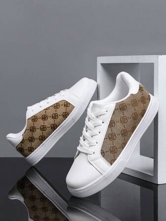 复古花卉印花休闲帆布运动鞋，青少年舒适运动鞋