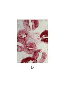 1/2 Pieces Red Lipsticks Posters Lip Wall Arts Vintage Wall Pictures Wall Artwork Aesthetic Wall Prints Girls Room Wall Decor Bedroom Decoration Stuff Valentine's Day Gifts No Frame