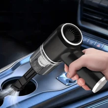 Mini Portable Wireless Handheld Vacuum Cleaner For Home And Car PINKSHOP - Black - View 5