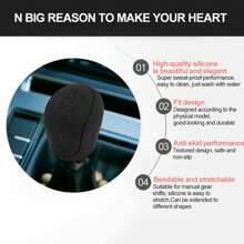 1 件通用硅胶换挡旋钮套，适用于汽车变速变速箱防尘罩，硅胶换挡旋钮盖，防滑，保护套，适用于汽车手动变速箱变速杆配件，汽车礼品