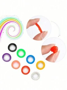 1/5/10/15 Pieces Silicone Elastic Key Cap Set With 30mm Silver Key Ring, Flexible Key Cap Key Identification Label Cover For Easy Identification Of Door Key Ring, Protective Cover Key Ring (Random Colors) Car Accessories Cute Goth Y2k Halloween Accessories Teachers Day Christmas Gift Ideas Bag Accessories Lanyards With Id Holder Car Accessories Bag Charms