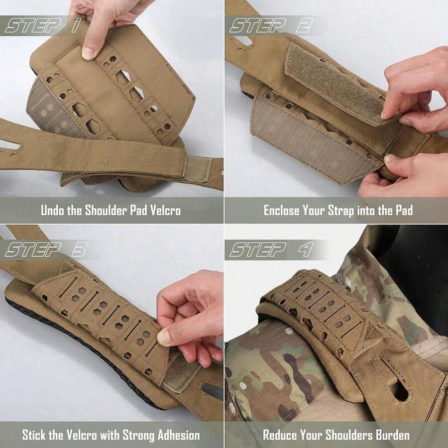 Laser Cut Shock-Absorbing Shoulder Pad, Essential For Outdoor Backpacks ...