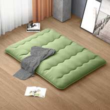 Lifezeal Twin/Queen/Full Futon Mattress Japanese Floor Sleeping Pad Washable Cover Carry Bag Black/Green/Grey - 綠色-女王床 - 查看 3