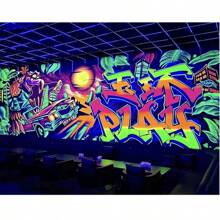 1 peça 300ml Tinta Fluorescente/Tinta Brilha no Escuro Neon Luminosa Arte de Parede Pintura Grafite Acrílica Revestimento Impermeável, Volta às Aulas, Material Escolar