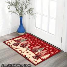 1pc Christmas Tree Pattern Carpet, Christmas Yard Rug, Doormat, Easy Clean, Machine Washable, Suitable For Living Room/Bedroom/Hotel/Restaurant - Christmas Tree - View 7