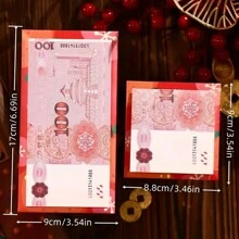 36 个 2025 年中国新年红包 - 3D 蛇形设计幸运钱包 - 春节、生日、婚礼节日纸质礼品袋 - 独特的个性化文化纪念品，适合所有年龄段 - 彩色 - 查看 6